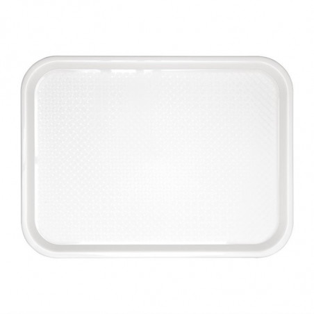 White Plastic Fast Food Tray 345 x 265mm - Olympia KRISTALLON - Fourniresto