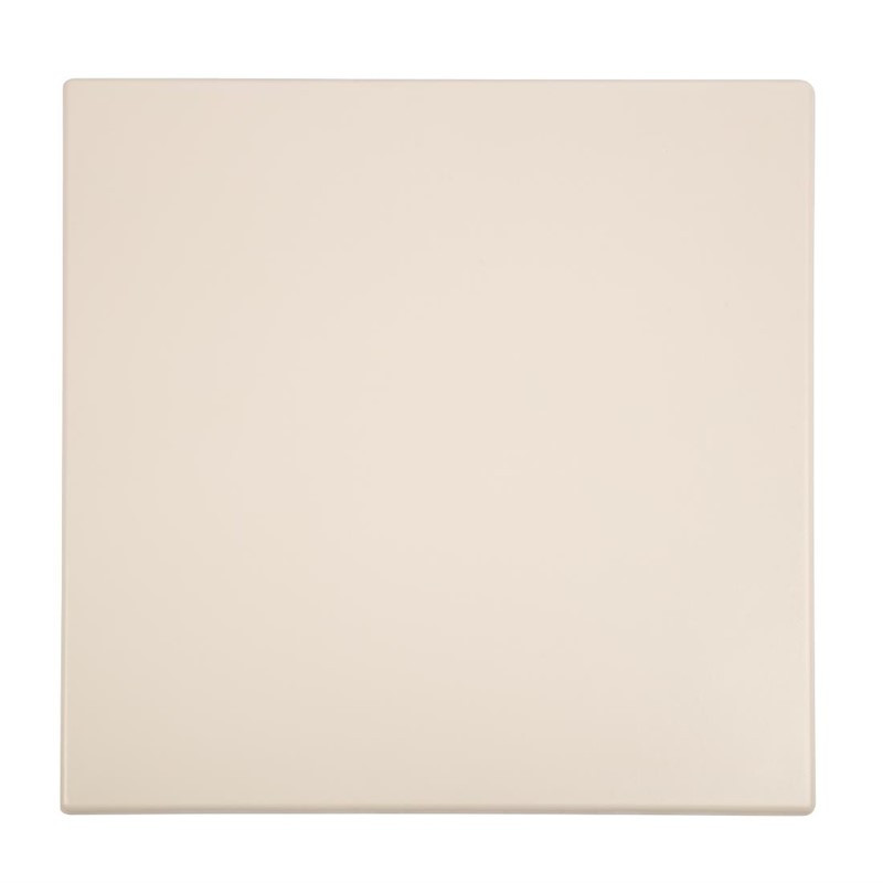 Weißer quadratischer Tischplatte - 700mm - Bolero