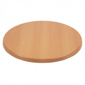 Plateau De Table Rond Effet Hêtre - Ø 600mm - Bolero