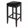 Bar Stools High in Faux Leather - Black - Bolero - Fourniresto