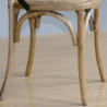 Houten stoelen met gekruiste rugleuning - Naturel - Bolero - Fourniresto