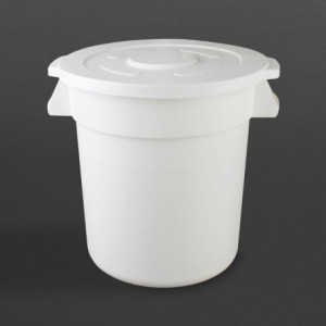 Ronde Witte Container 38L - Vogue - Fourniresto