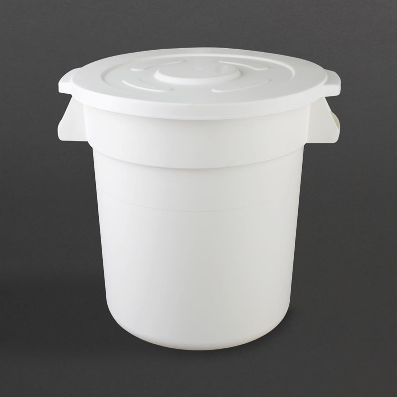 Ronde Witte Container 38L - Vogue - Fourniresto