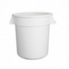 White Round Container 38L - Vogue - Fourniresto