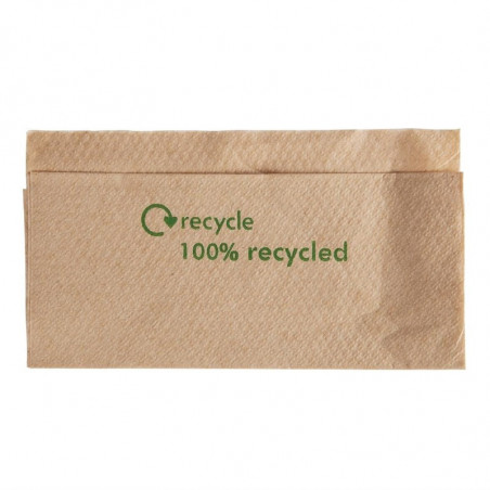 Servetten 1-laags van gerecycled papier met dispenser 320 x 300mm - Set van 6000 - FourniResto