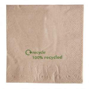 Servetten van Dubbellaags Gerecycled Papier - Set van 2000 - FourniResto