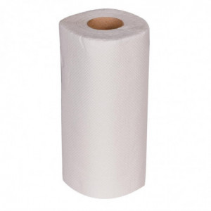 White 2-Ply Paper Towel - L 11.5 m - Pack of 24 - Jantex