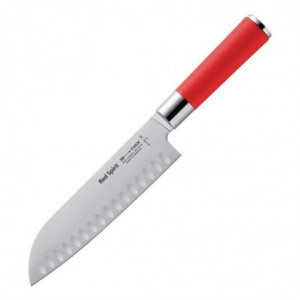 Messer Santoku mit Kullen Red Spirit - 180mm - Dick