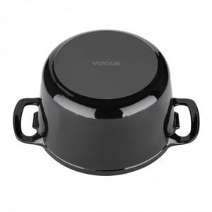 Runde schwarze Cocotte - 3,2L - Vogue