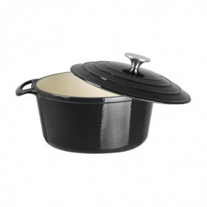 Grote Zwarte Ronde Braadpan - 4L - Vogue