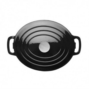Black Oval Casserole Dish - 5L - Vogue