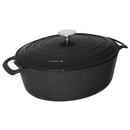 Grote Zwarte Ovale Braadpan - 6L - Vogue