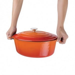 Cocotte Ovaal Oranje - 5L - Vogue