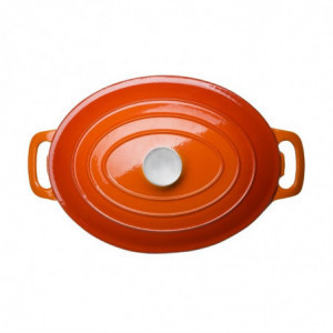 Grote Ovale Oranje Braadpan - 6L - Vogue