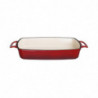 Rectangular Red Cast Iron Dish 1.8L - Vogue - Fourniresto