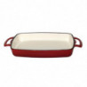 Rectangular Red Cast Iron Dish 1.8L - Vogue - Fourniresto