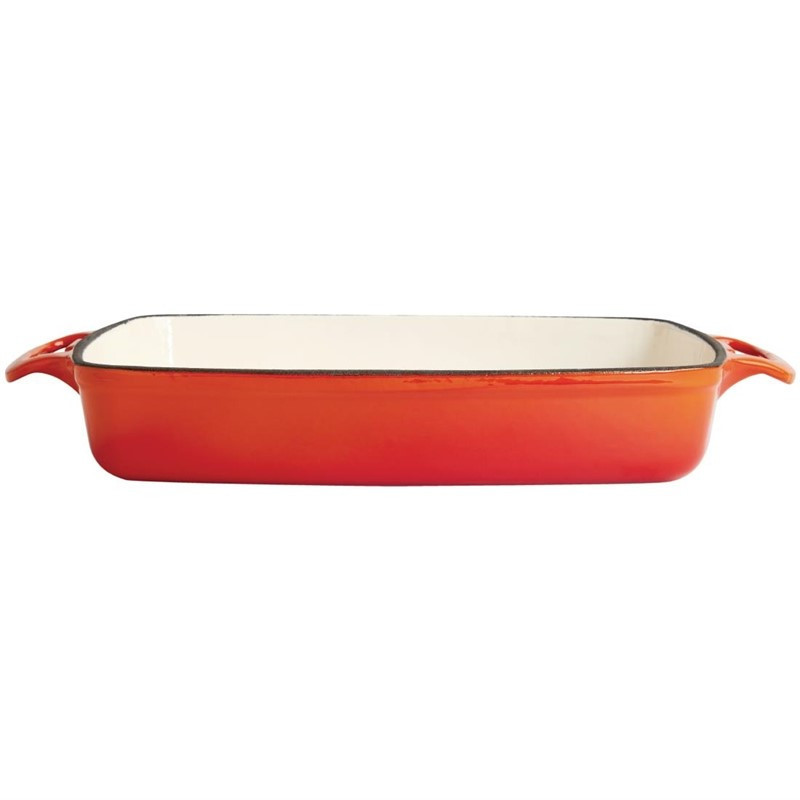 Plat en Fonte Rectangulaire Orange - 2,8L - Vogue