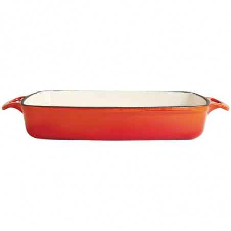 Plat en Fonte Rectangulaire Orange - 2,8L - Vogue