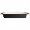 Rectangular Black Cast Iron Dish - 2.8L - Vogue
