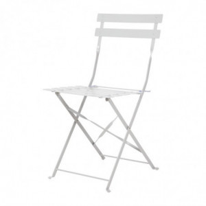Stuhl für die Terrasse aus Stahl - Grau - Set von 2 - Bolero - Fourniresto
