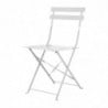 Chaise De Terrasse En Acier - Gris - Lot De 2 - Bolero - Fourniresto