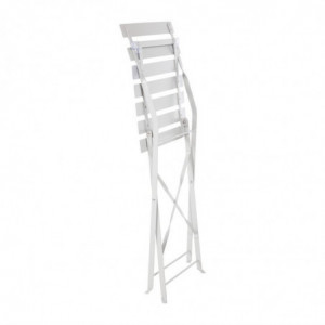 Steel Terrace Chair - Gray - Set of 2 - Bolero - Fourniresto