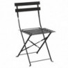 Steel Terrace Chairs - Black - Set of 2 - Bolero - Fourniresto