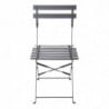 Stalen Terrasstoelen - Zwart - Set van 2 - Bolero - Fourniresto