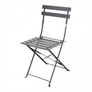 Stalen Terrasstoelen - Zwart - Set van 2 - Bolero - Fourniresto