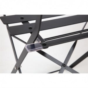 Stalen Terrasstoelen - Zwart - Set van 2 - Bolero - Fourniresto