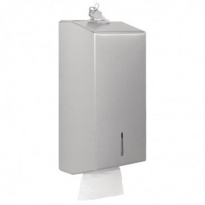 Roestvrijstalen dispenser voor verstrengeld toiletpapier - Jantex - Fourniresto