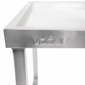 Tafel links voor vaatwasser met kap - L 600mm - Vogue