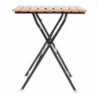 Square bistro table in wood effect - 600mm - Bolero - Fourniresto