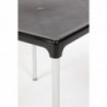 Square table with black aluminum legs 750mm - Bolero - Fourniresto