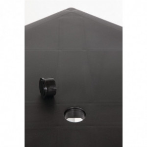 Square table with black aluminum legs 750mm - Bolero - Fourniresto