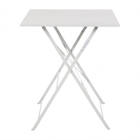 Square steel terrace table - grey - 600mm - Bolero - Fourniresto