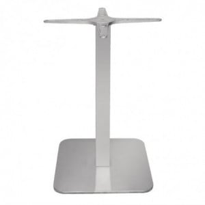Square Stainless Steel Table Leg - L 400mm - Bolero