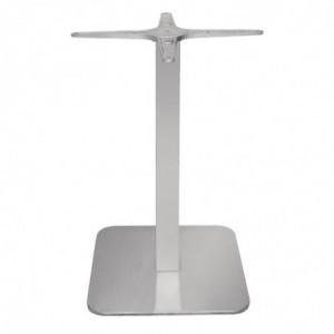 Square Stainless Steel Table Leg - L 400mm - Bolero