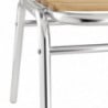 Bistrostoelen essen en aluminium - Set van 4 - Bolero - Fourniresto