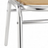 Stühle Bistro Esche und Aluminium - Bolero - Fourniresto