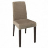 Beige stoelen met stoffen zitting - Bolero - Fourniresto