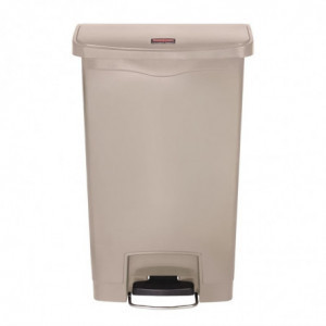 Mülleimer mit Frontpedal Slim Jim Beige - 50L - Rubbermaid