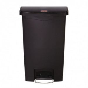 Front pedal slim Jim black trash can - 50L - Rubbermaid