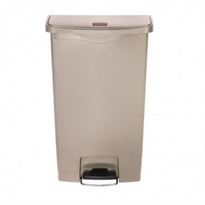 Mülleimer mit Frontpedal Slim Jim Beige - 68L - Rubbermaid