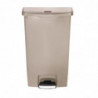 Prullenbak met pedaal Slim Jim Beige - 68L - Rubbermaid