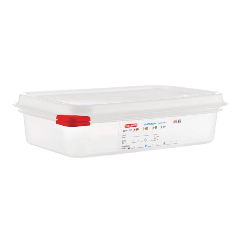 Boîte alimentaire GN1/4  - 1,8L - Lot de 4 - Araven - Fourniresto