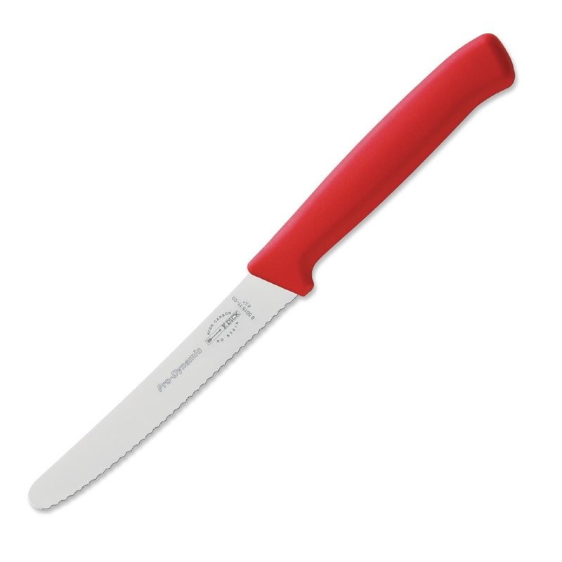 Couteau Universel Denté Pro Dynamic Rouge - L 110mm - Dick