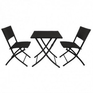 Opvouwbare rieten stoelen - Set van 2 - Bolero - Fourniresto