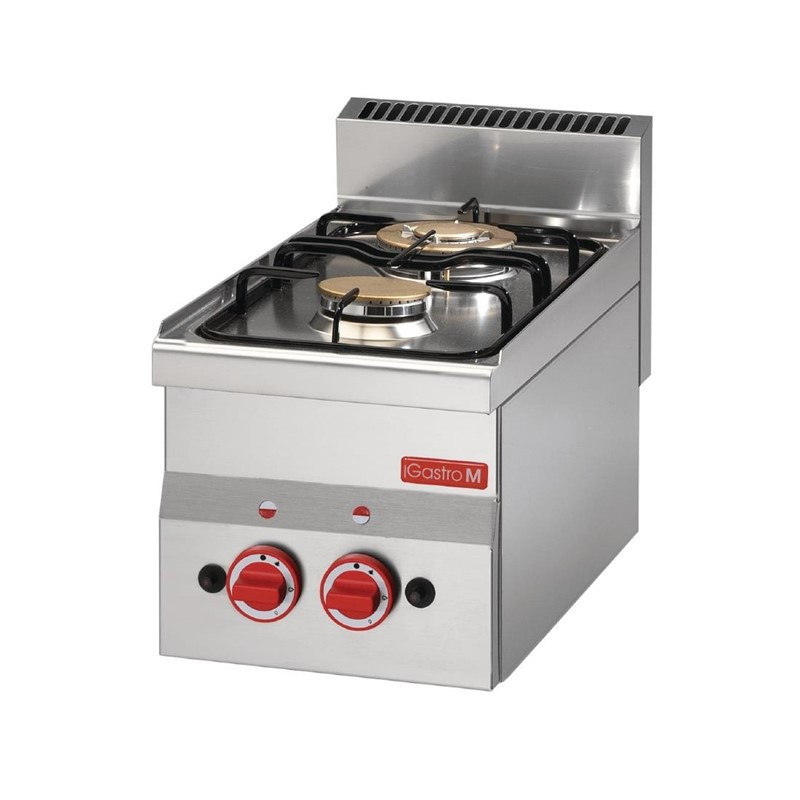 Oben 2 Gasbrenner zum Aufstellen - B 300 x T 600 mm - Gastro M - Fourniresto