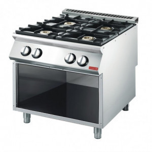 Fornuis Gas 4 Sterke Vlammen 700 - Gastro M